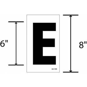 Six Inch Letter Font 308 character set